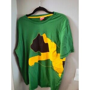 Vintage Puma Jamaica Football Shirt Soccer Train Jersey Mens Rare Hype Size L